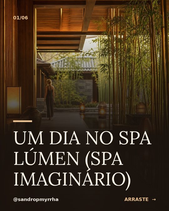 Tela 1 do carrossel Um dia no Spa Lúmen (spa imaginário)